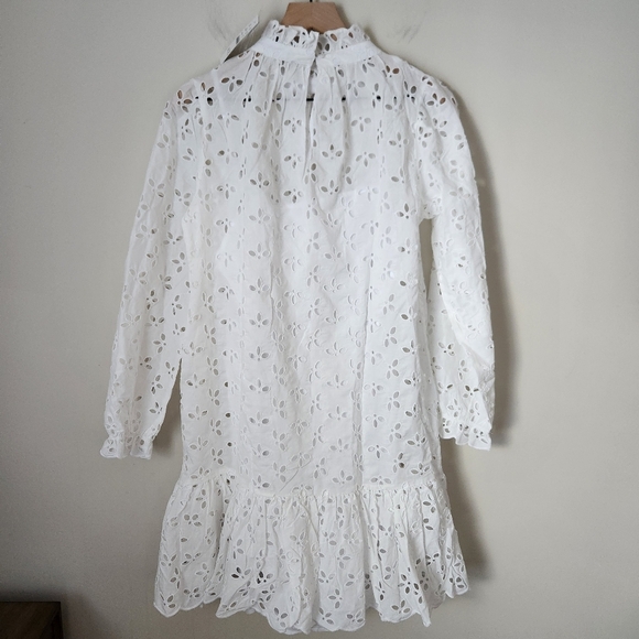 J. Crew White Eyelet Mini Dress - Picture 8 of 15